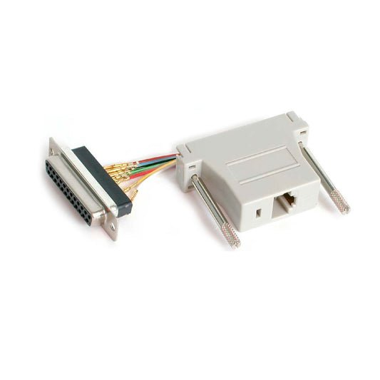 DB25-F-DSUB-RJ45/RJ12ADAPTOR-GR
